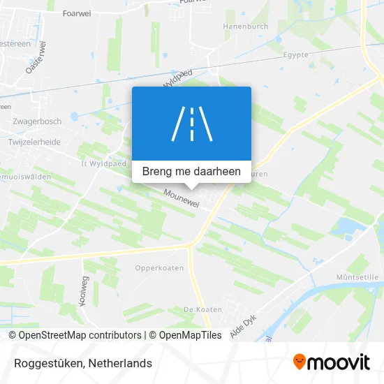 Roggestûken kaart