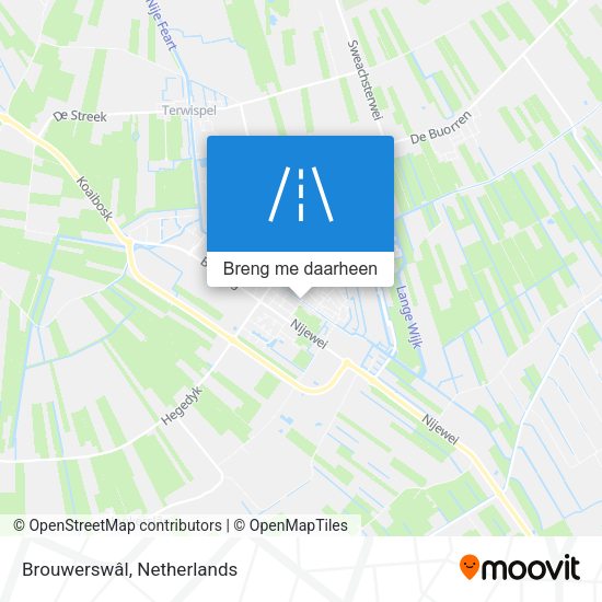 Brouwerswâl kaart