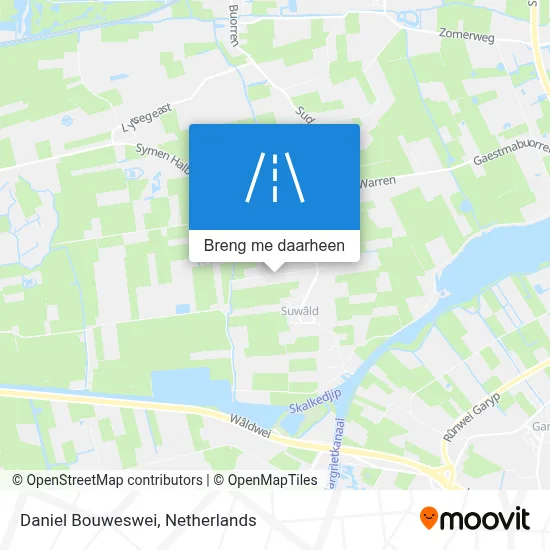 Daniel Bouweswei kaart