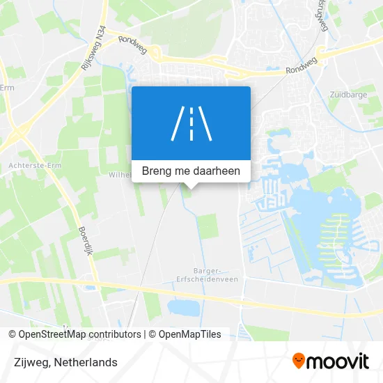 Zijweg kaart