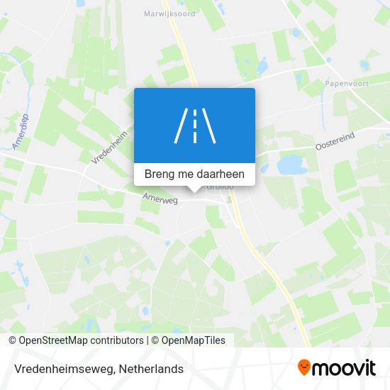 Vredenheimseweg kaart