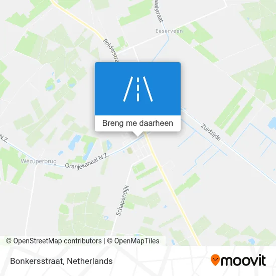 Bonkersstraat kaart