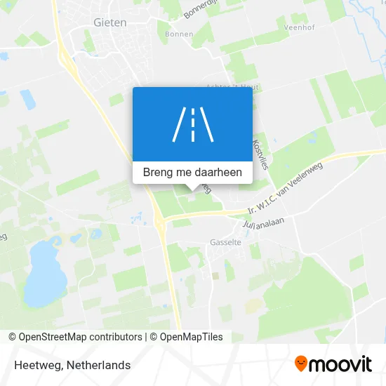 Heetweg kaart