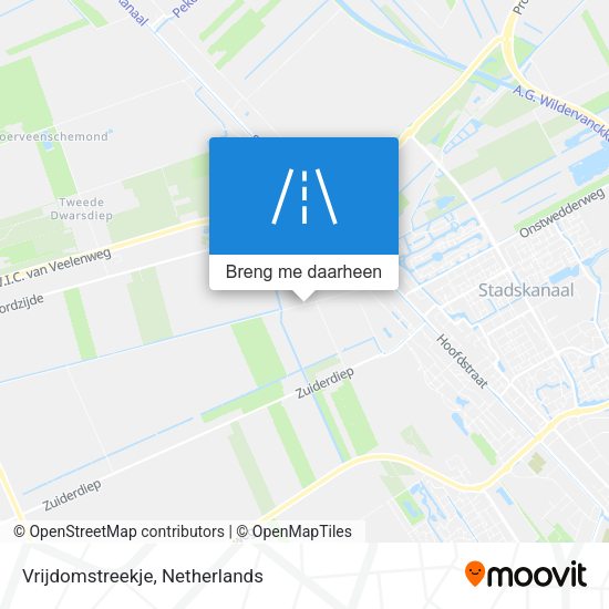 Vrijdomstreekje kaart