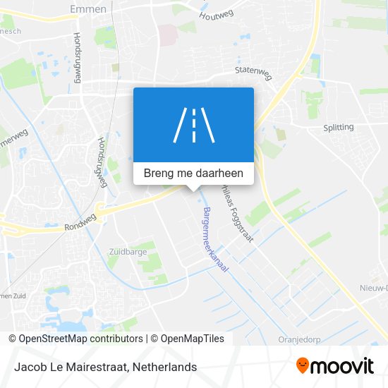 Jacob Le Mairestraat kaart