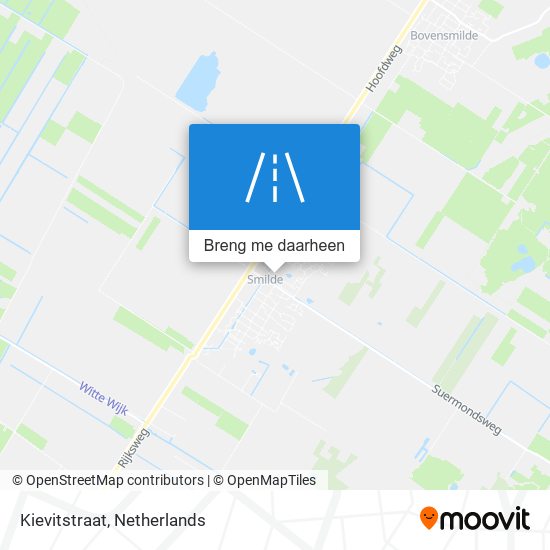 Kievitstraat kaart