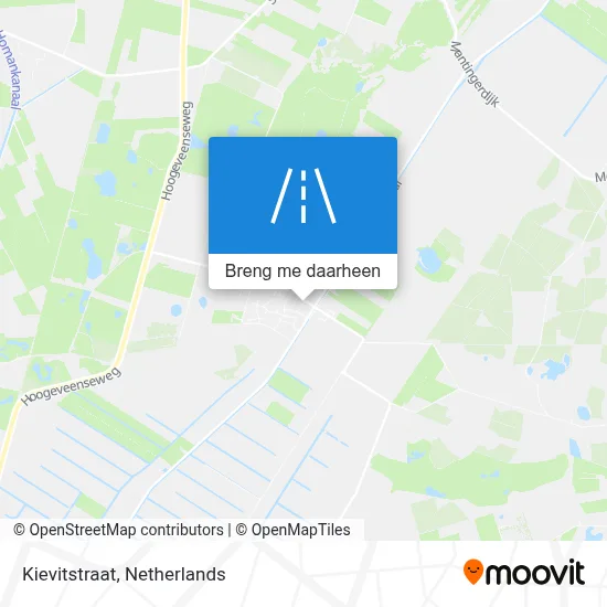 Kievitstraat kaart