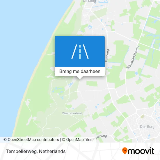 Tempelierweg kaart