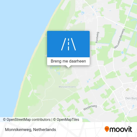 Monnikenweg kaart