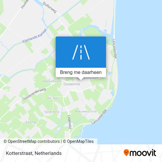 Kotterstraat kaart