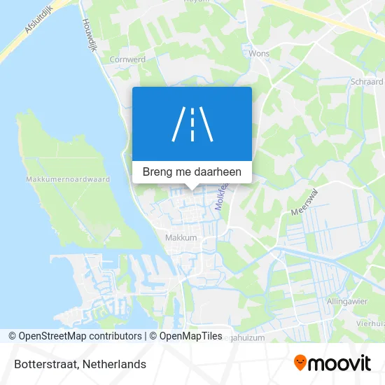 Botterstraat kaart