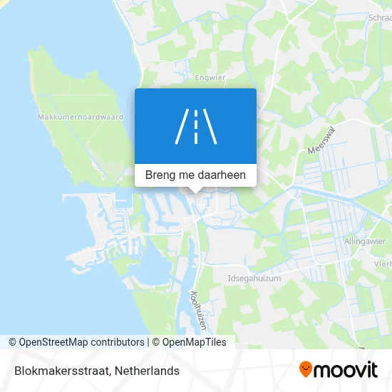 Blokmakersstraat kaart