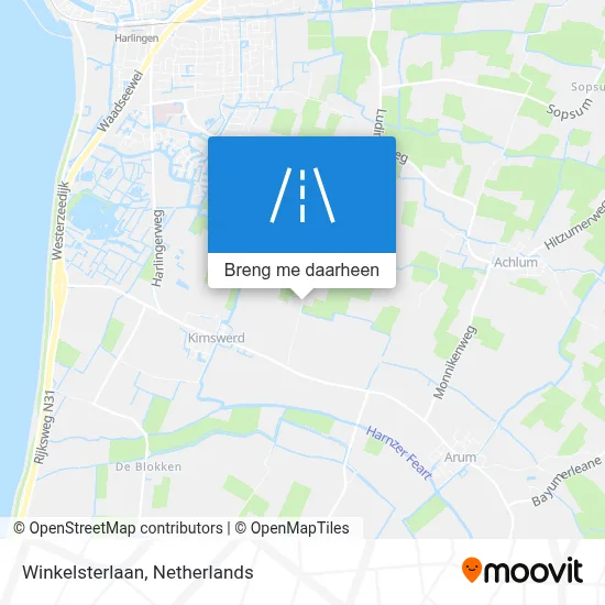 Winkelsterlaan kaart