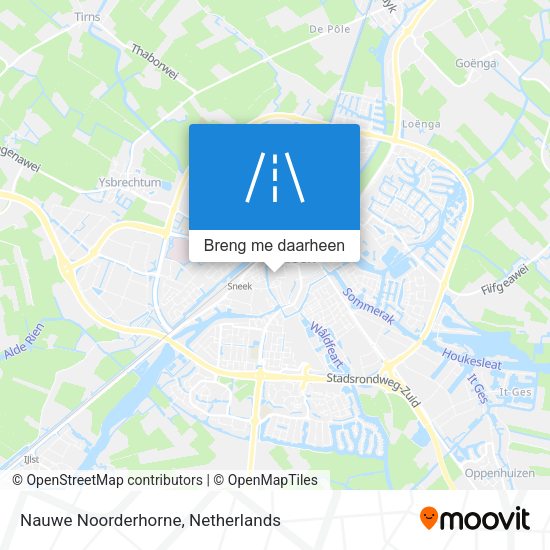 Nauwe Noorderhorne kaart