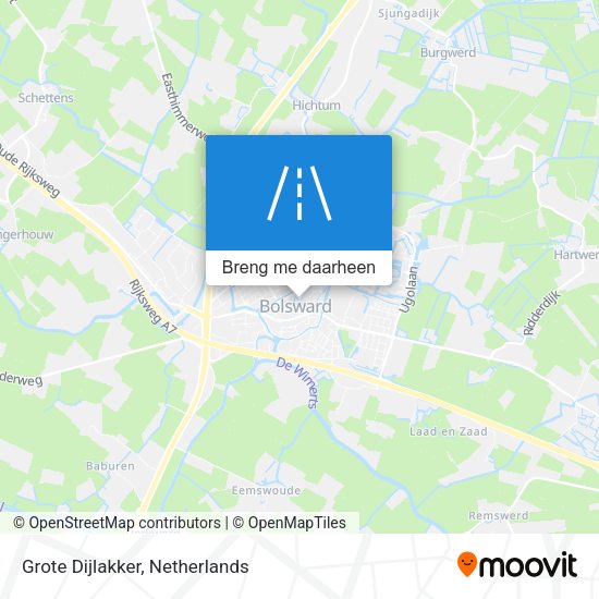Grote Dijlakker kaart