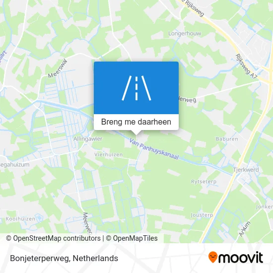 Bonjeterperweg kaart