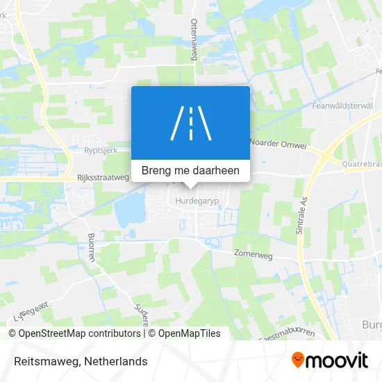 Reitsmaweg kaart