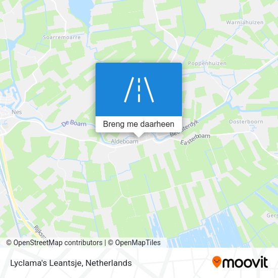 Lyclama's Leantsje kaart