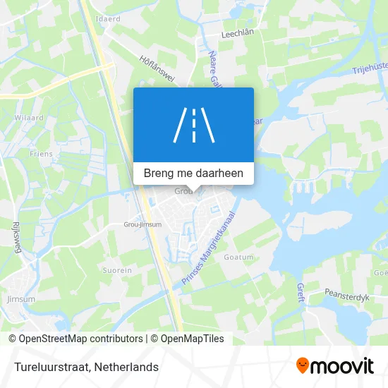 Tureluurstraat kaart