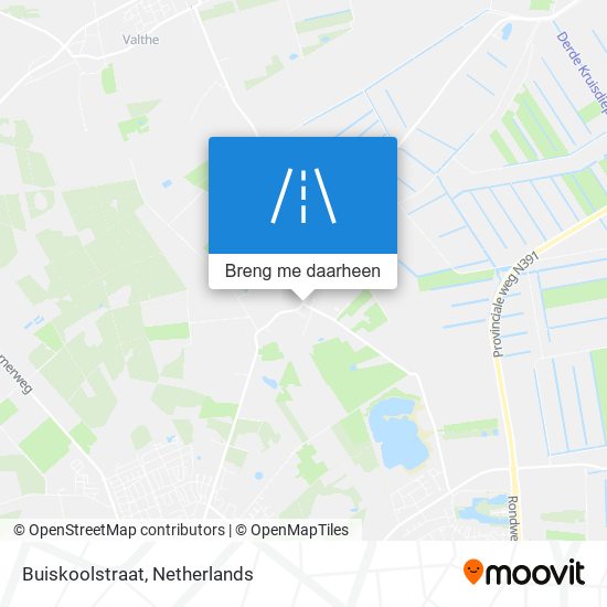 Buiskoolstraat kaart