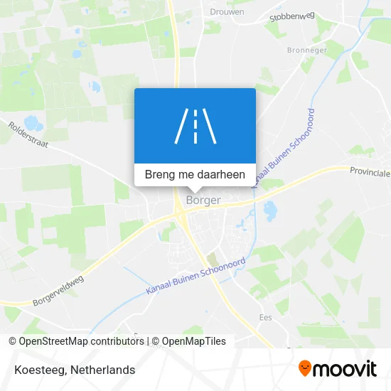 Koesteeg kaart