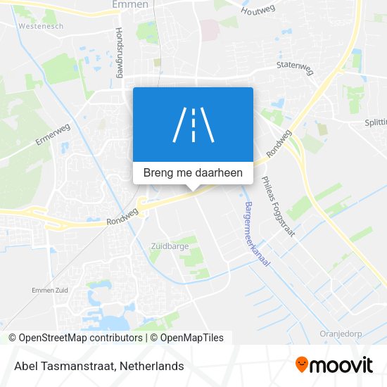 Abel Tasmanstraat kaart