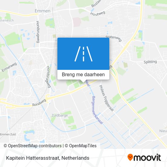 Kapitein Hatterasstraat kaart