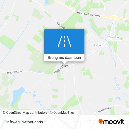 Driftweg kaart