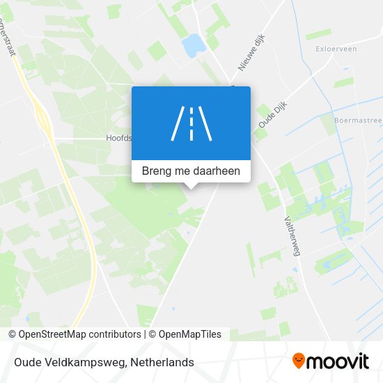 Oude Veldkampsweg kaart