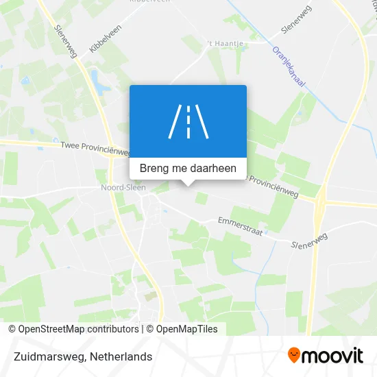 Zuidmarsweg kaart