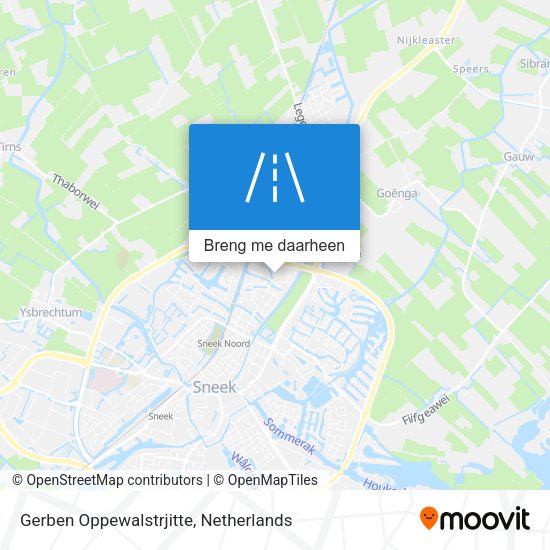 Gerben Oppewalstrjitte kaart