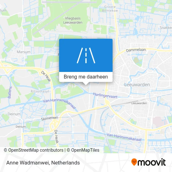 Anne Wadmanwei kaart