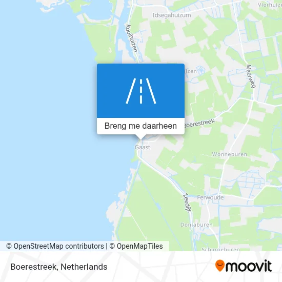 Boerestreek kaart