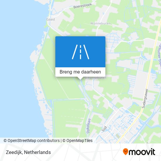 Zeedijk kaart