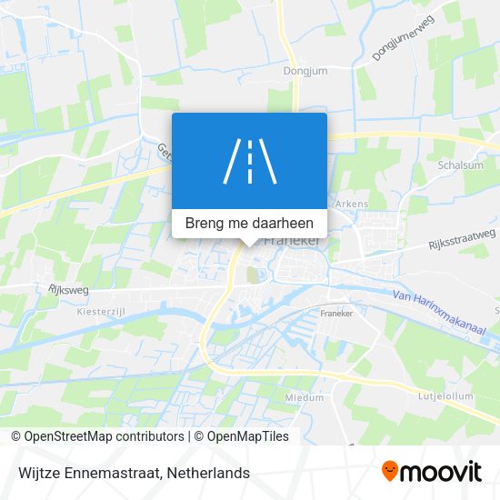 Wijtze Ennemastraat kaart