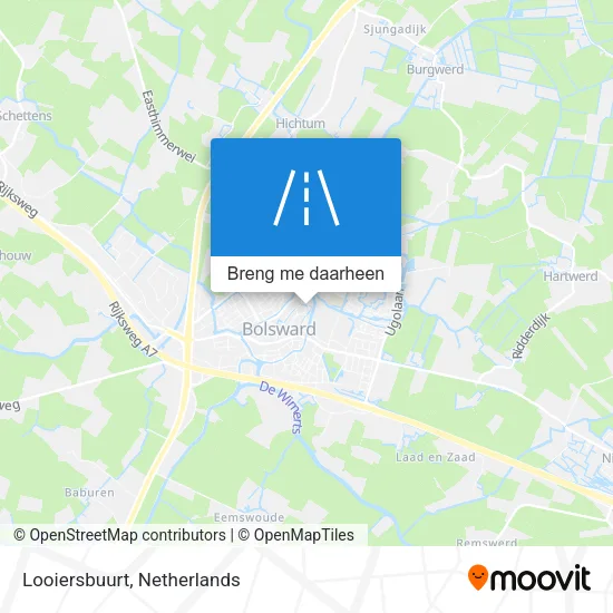 Looiersbuurt kaart