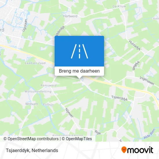 Tsjaerddyk kaart