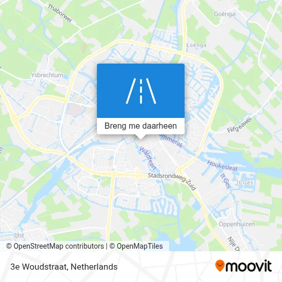 3e Woudstraat kaart