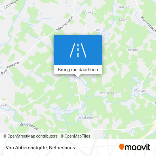 Van Abbemastrjitte kaart