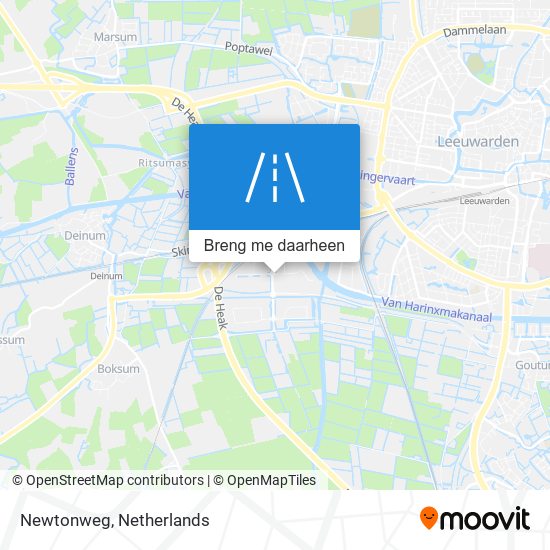 Newtonweg kaart