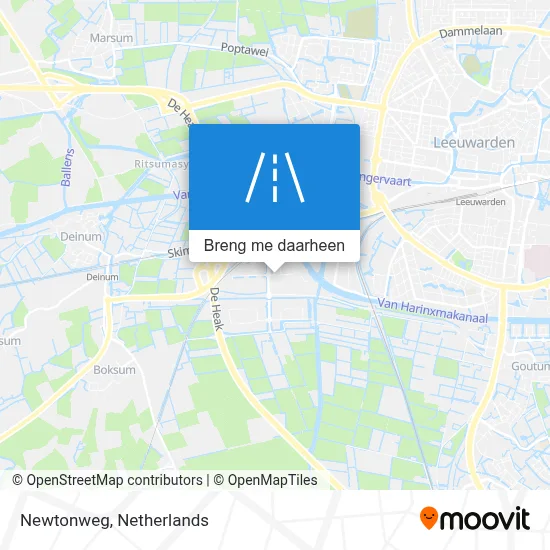 Newtonweg kaart
