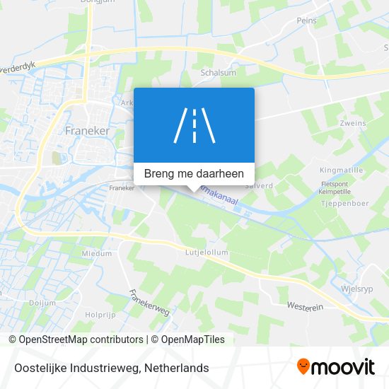 Oostelijke Industrieweg kaart