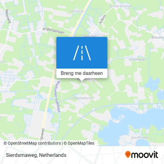 Sierdsmaweg kaart