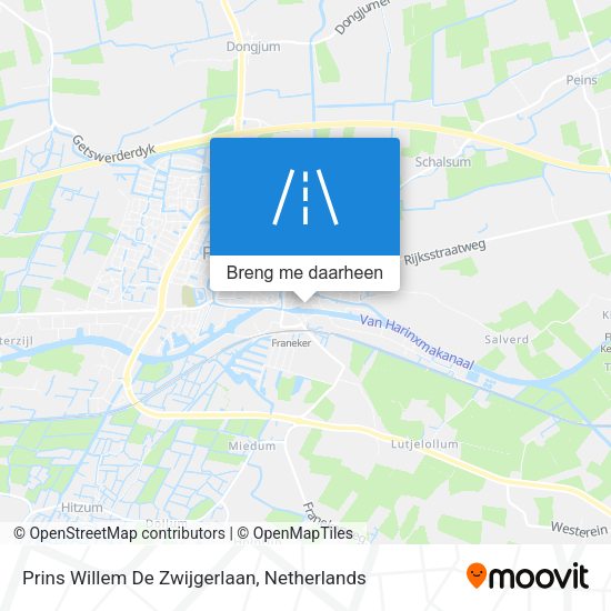 Prins Willem De Zwijgerlaan kaart