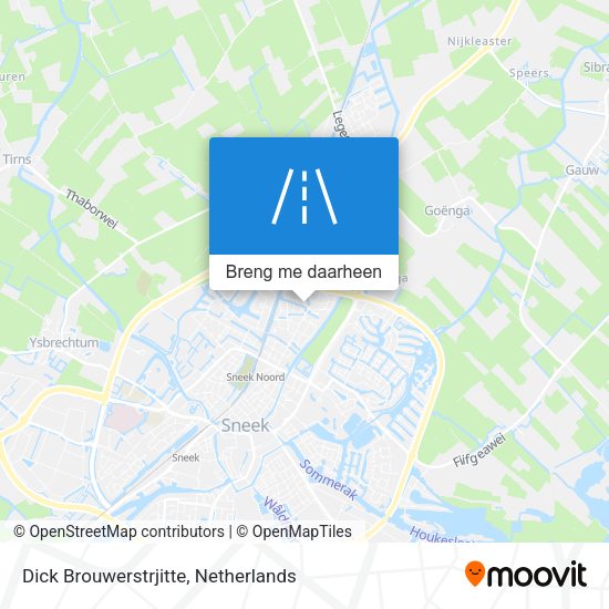 Dick Brouwerstrjitte kaart