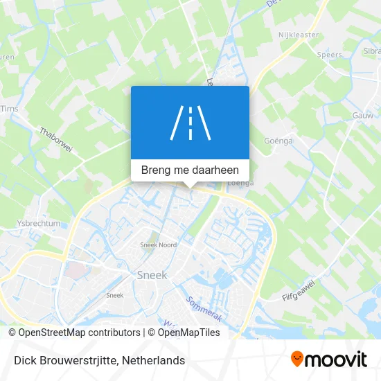 Dick Brouwerstrjitte kaart