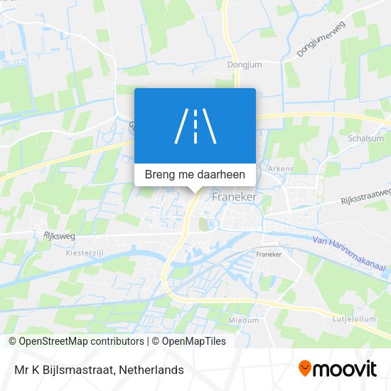 Mr K Bijlsmastraat kaart