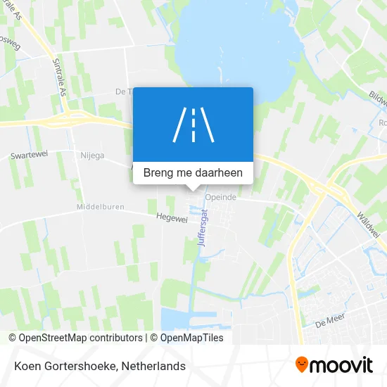 Koen Gortershoeke kaart