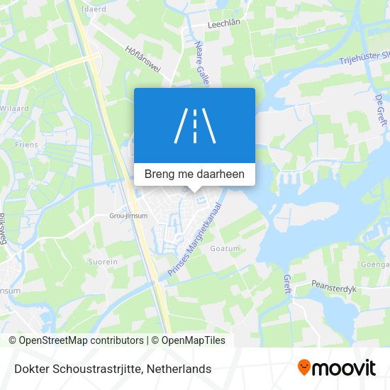 Dokter Schoustrastrjitte kaart