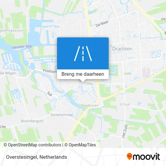 Overstesingel kaart